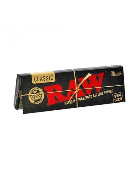 Papel Raw Black 1 1/4 Papel Raw Black 1 1/4