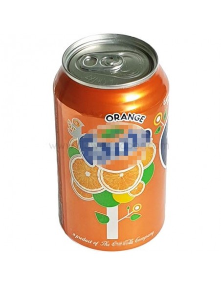 Lata ocultación refresco naranja
