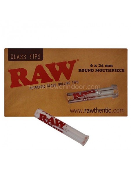 Raw tips glass round Raw tips glass round