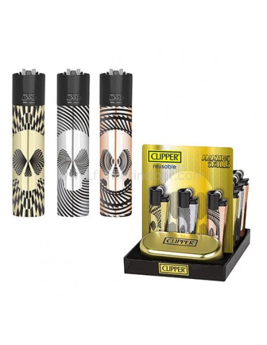 Clipper metal caja amazing skulls