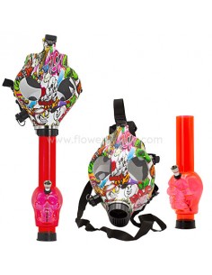 Mascara bong calavera marijuana 2