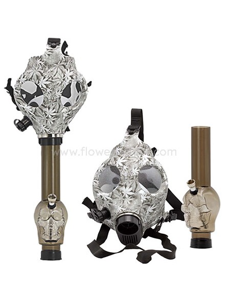 Mascara bong calavera marijuana