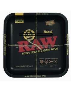 Bandeja Raw cuadrada negra