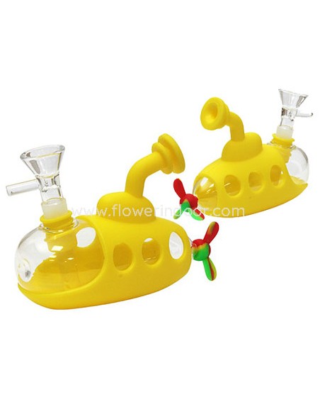 Bong Cristal y silicona submarino