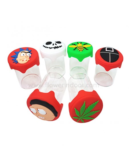 Bote cristal para aceites.