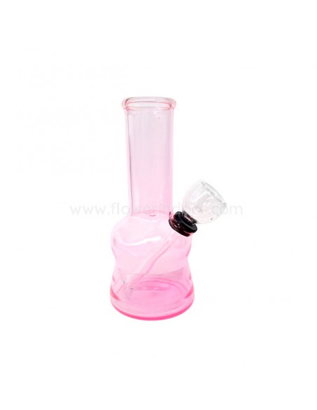 Bong mini cristal rosa transparente