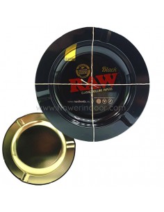 Raw cenicero metal black