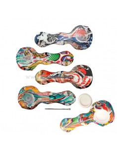 Pipa silicona bol vidrio y dabber.