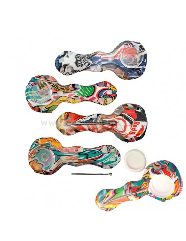 Pipa silicona bol vidrio y dabber.