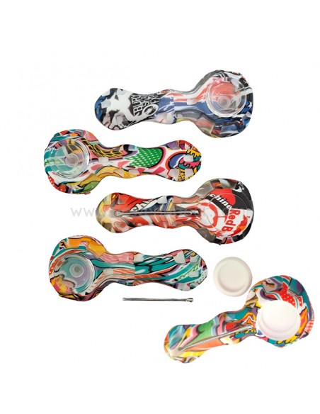 Pipa silicona bol vidrio y dabber.